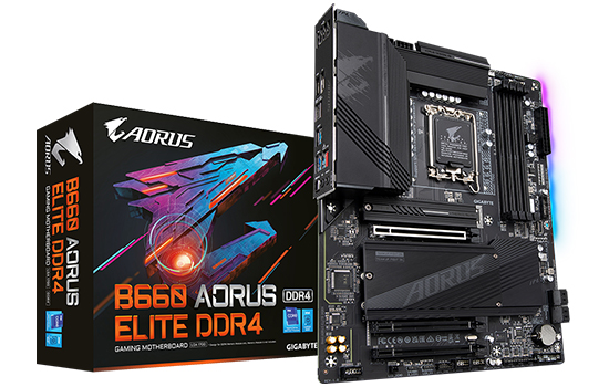 Placa Mãe Gigabyte B660 Aorus Elite DDR4, Chipset B660, Intel LGA